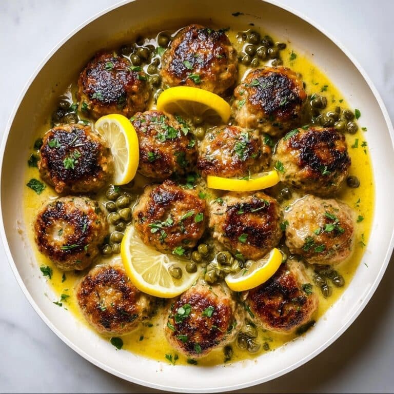 Chicken Piccata Meatballs Recipe