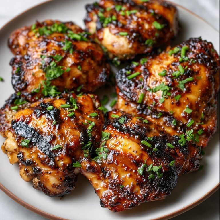 Garlic Miso Chicken Thighs in the Air Fryer Recipe
