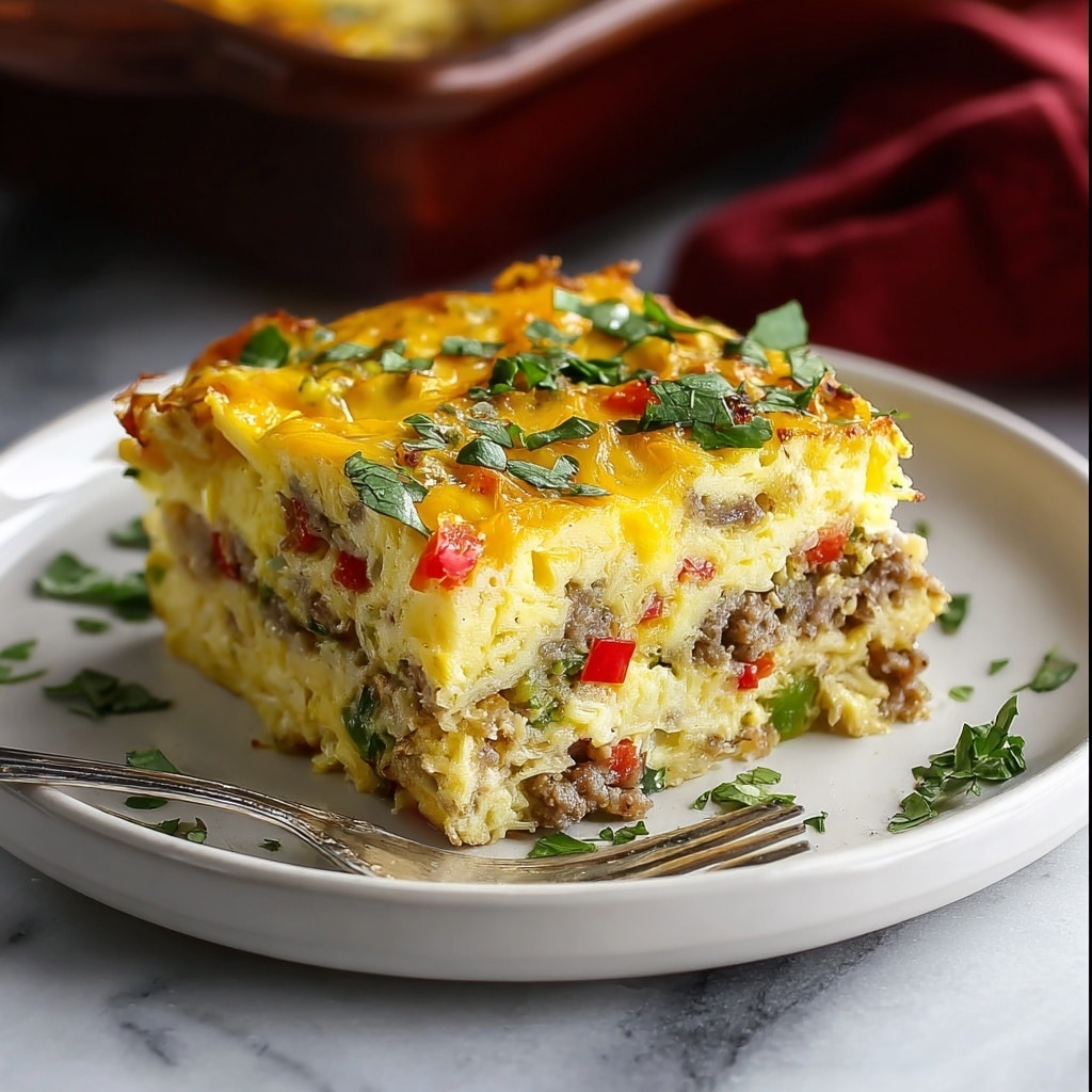 Overnight Slow Cooker Breakfast Casserole Recipe - Recipe Image
