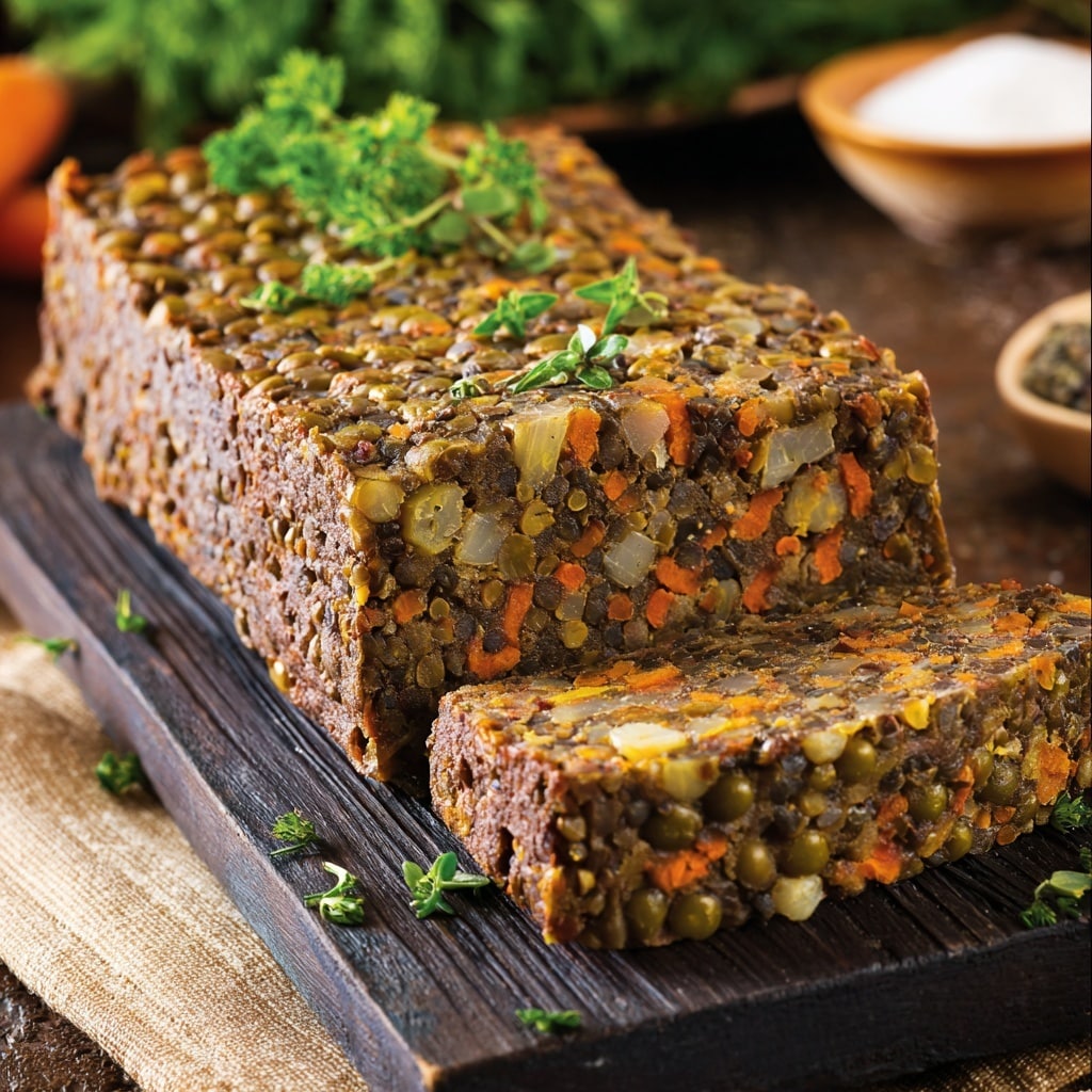 Easy Vegan Lentil Loaf Recipe - Recipe Image