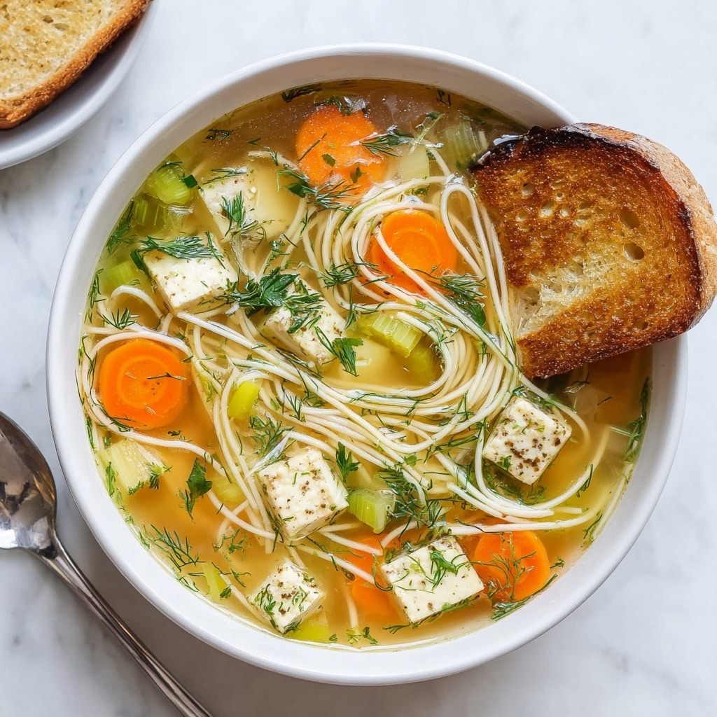 Vegan Chicken Noodle Soup Recipe - Recipe Image