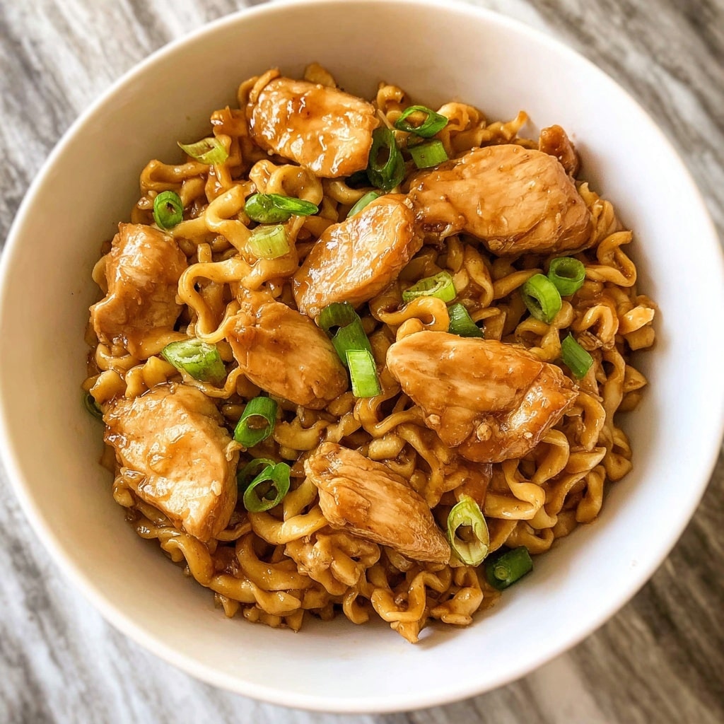 Huli Huli Chicken Noodles Recipe - Recipe Image