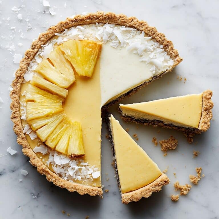 Vegan Pineapple Coconut Panna Cotta Tart Recipe