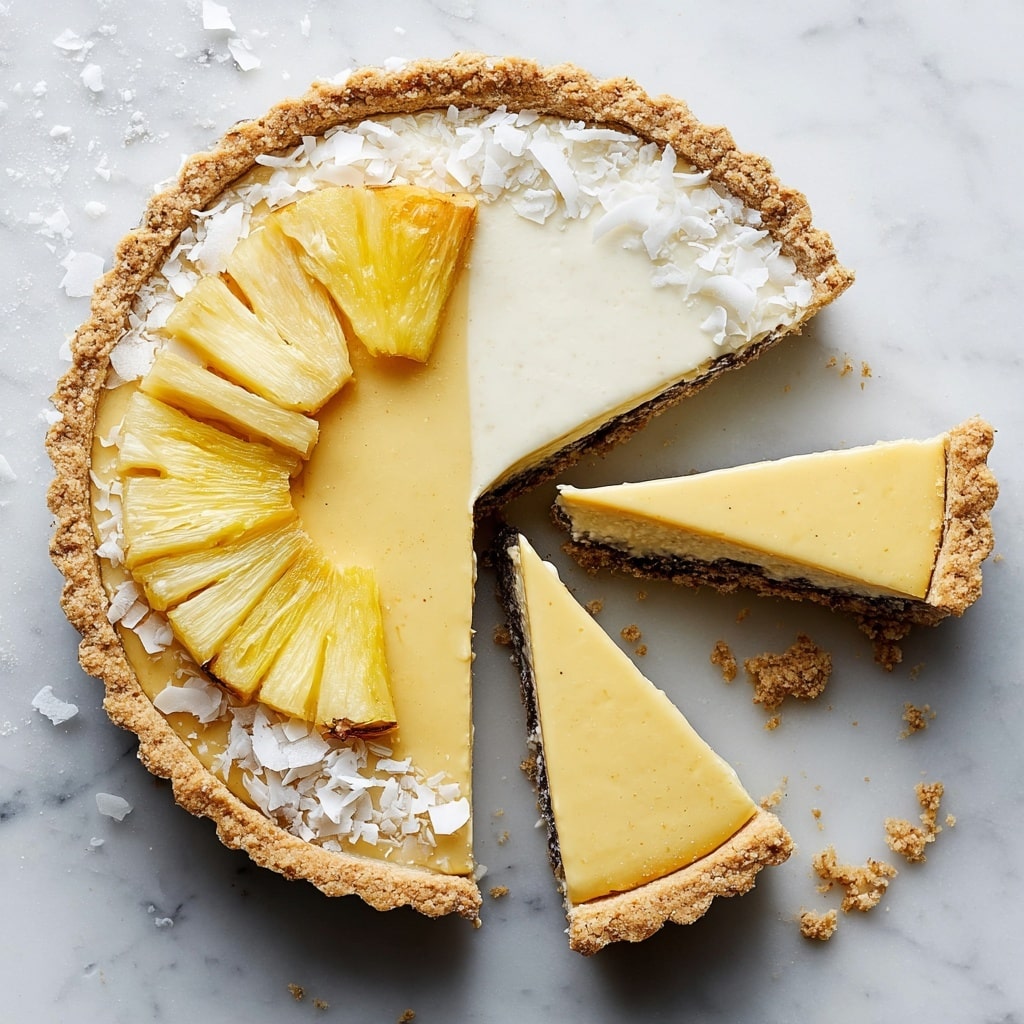Vegan Pineapple Coconut Panna Cotta Tart Recipe