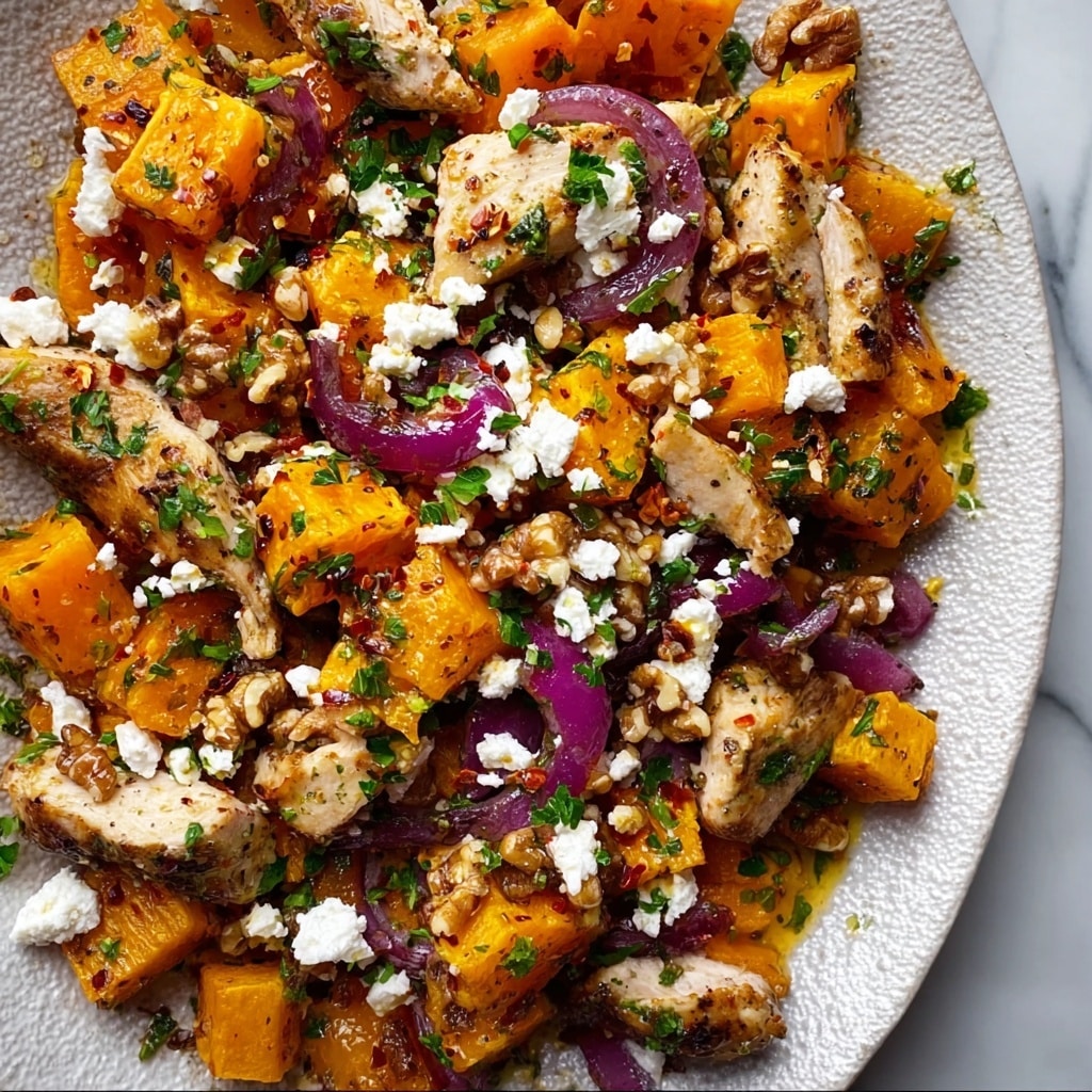 Maple Roasted Pumpkin with Walnuts and Feta Recipe - Recipe Image