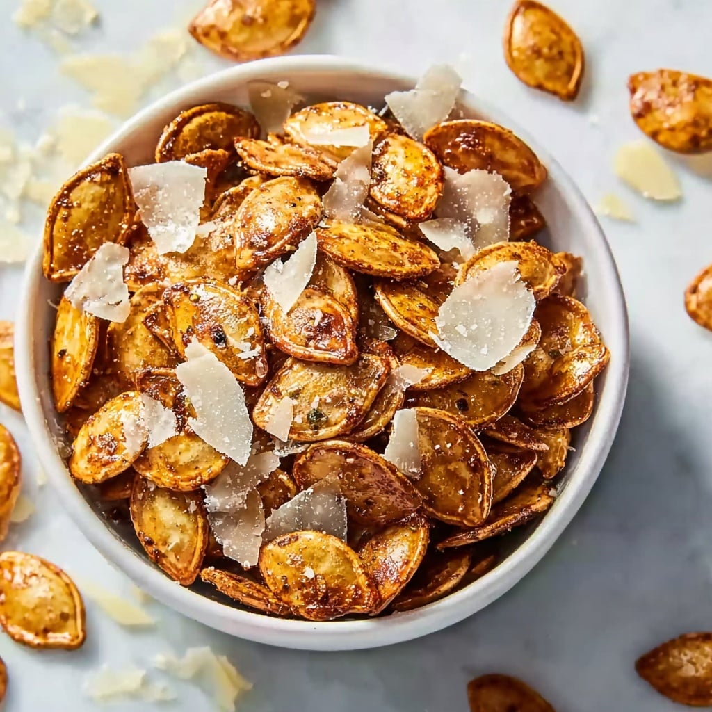 Garlic Parmesan Pumpkin Seeds Recipe
