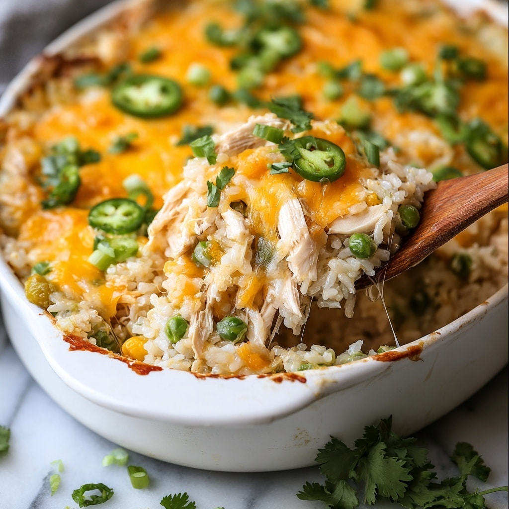 Green Chile Chicken and Rice Casserole Recipe