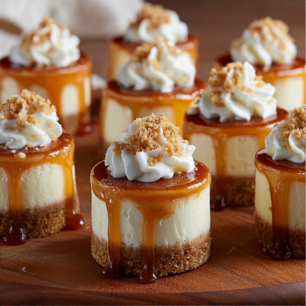 Mini Dulce de Leche Cheesecakes Recipe - Recipe Image
