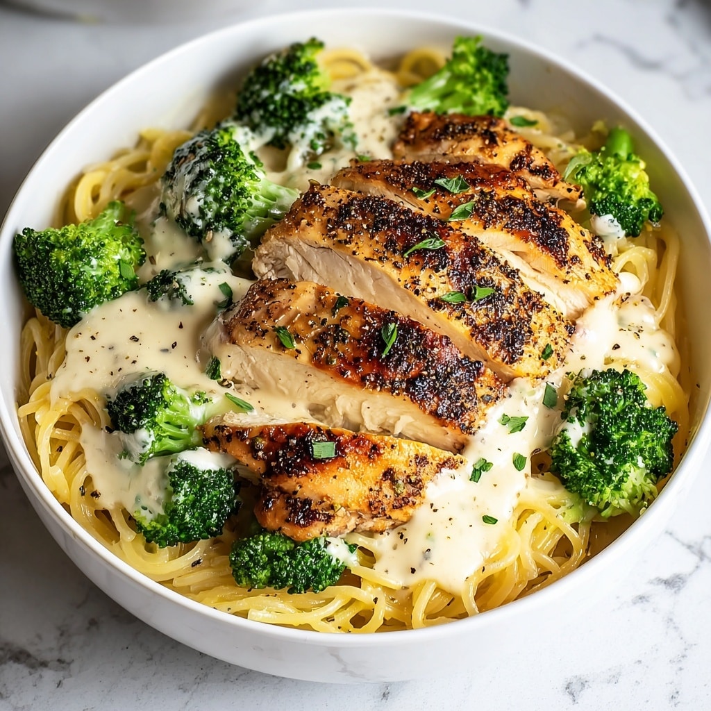 Skinny Chicken Broccoli Alfredo Recipe - Recipe Image