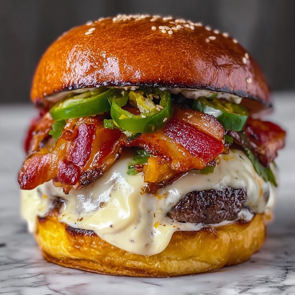 Jalapeno Popper Smash Burgers Recipe - Recipe Image