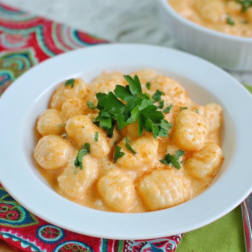 Double Pumpkin Gnocchi with Creamy Cinnamon Parmesan Sauce Recipe - Recipe Image