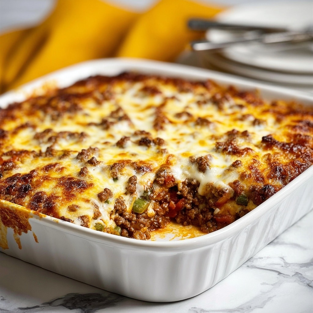 Cheesy Low-Carb Taco Casserole Recipe - Recipe Image