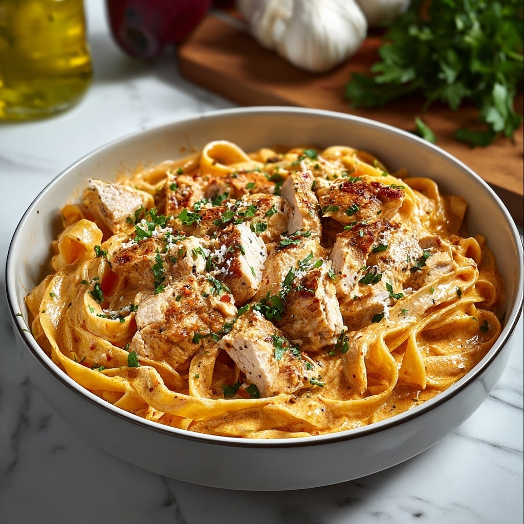 Cowboy Butter Chicken Linguine Recipe - Recipe Image