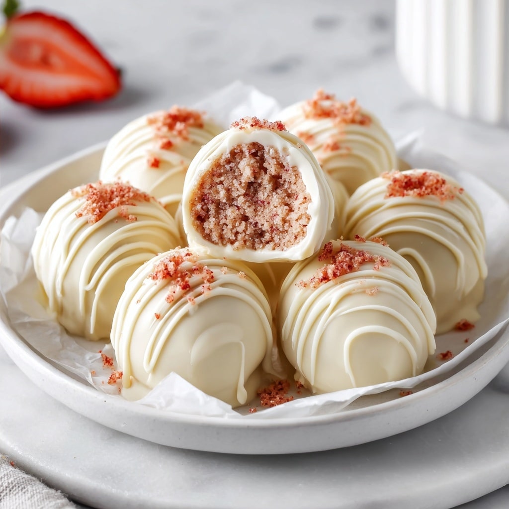 Strawberry Cake Balls Recipe - Recipe Image