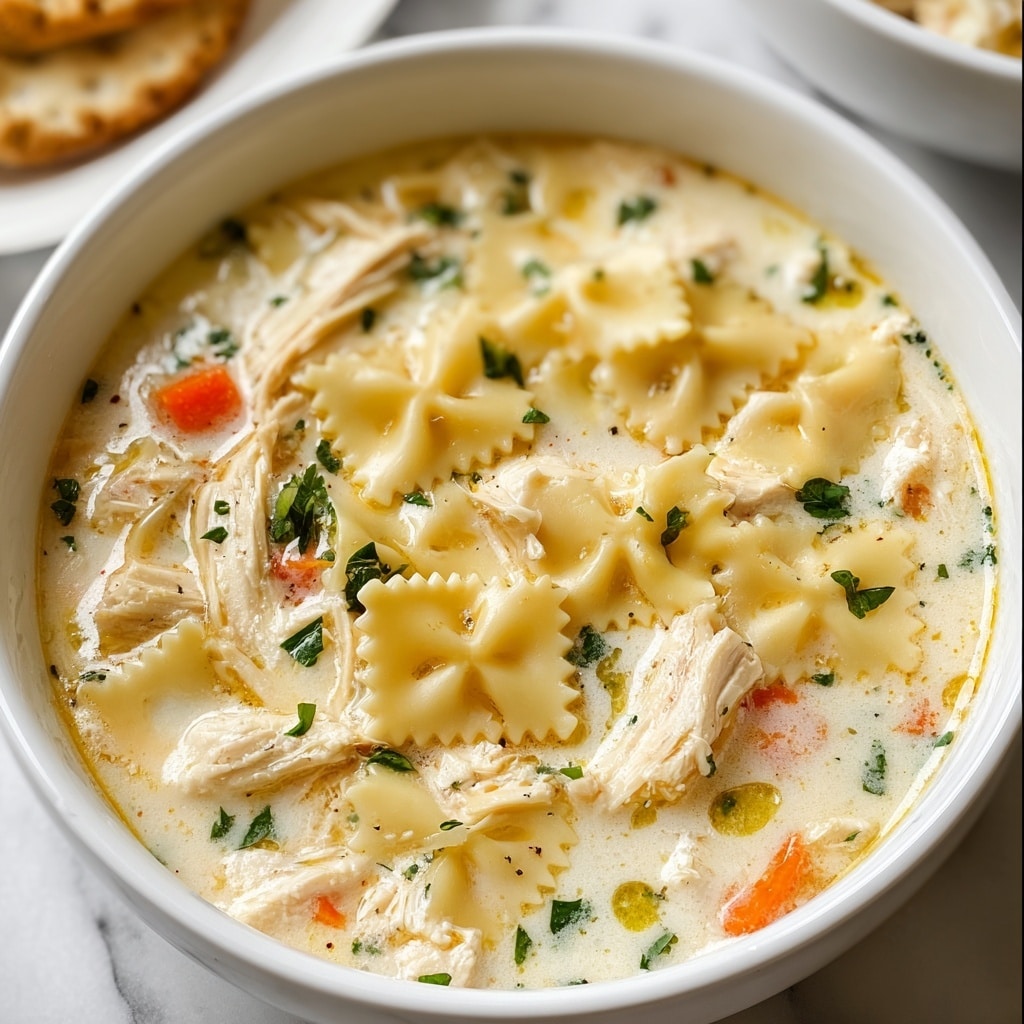 Creamy White Chicken Lasagna Soup Recipe