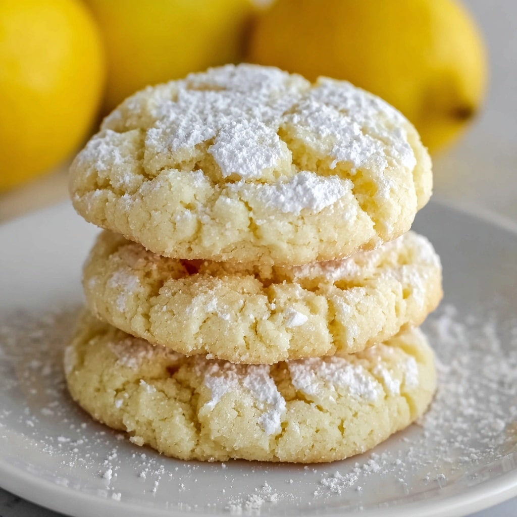 Lemon Gooey Butter Cookies Recipe - Recipe Image