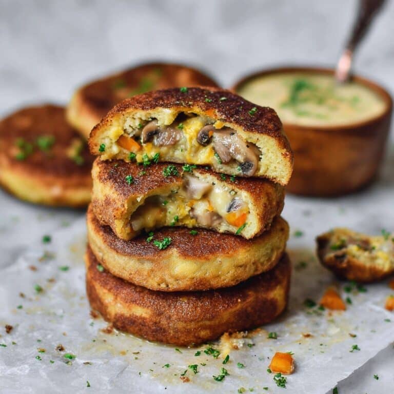 Vegan Stuffed Potato Cakes Recipe