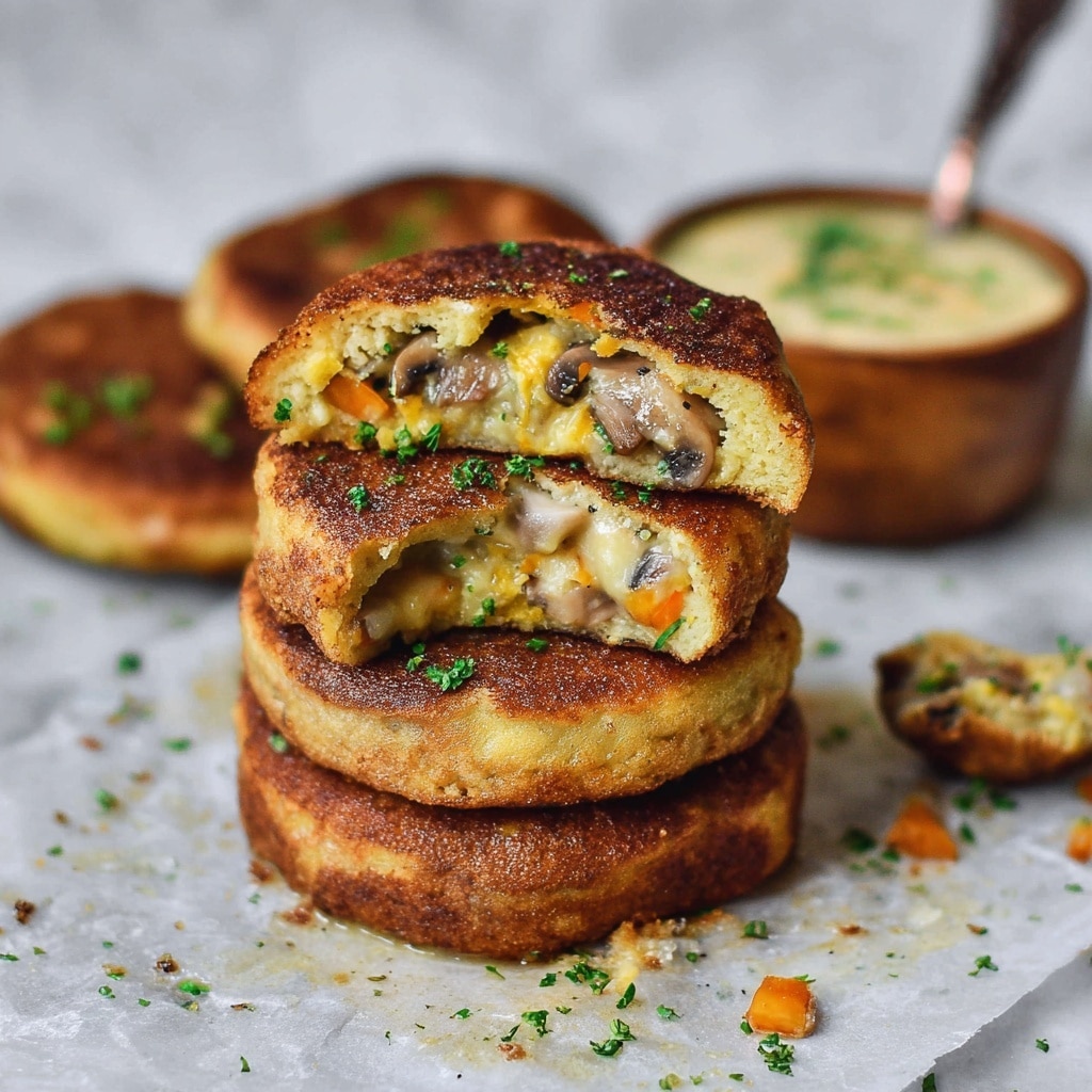 Vegan Stuffed Potato Cakes Recipe