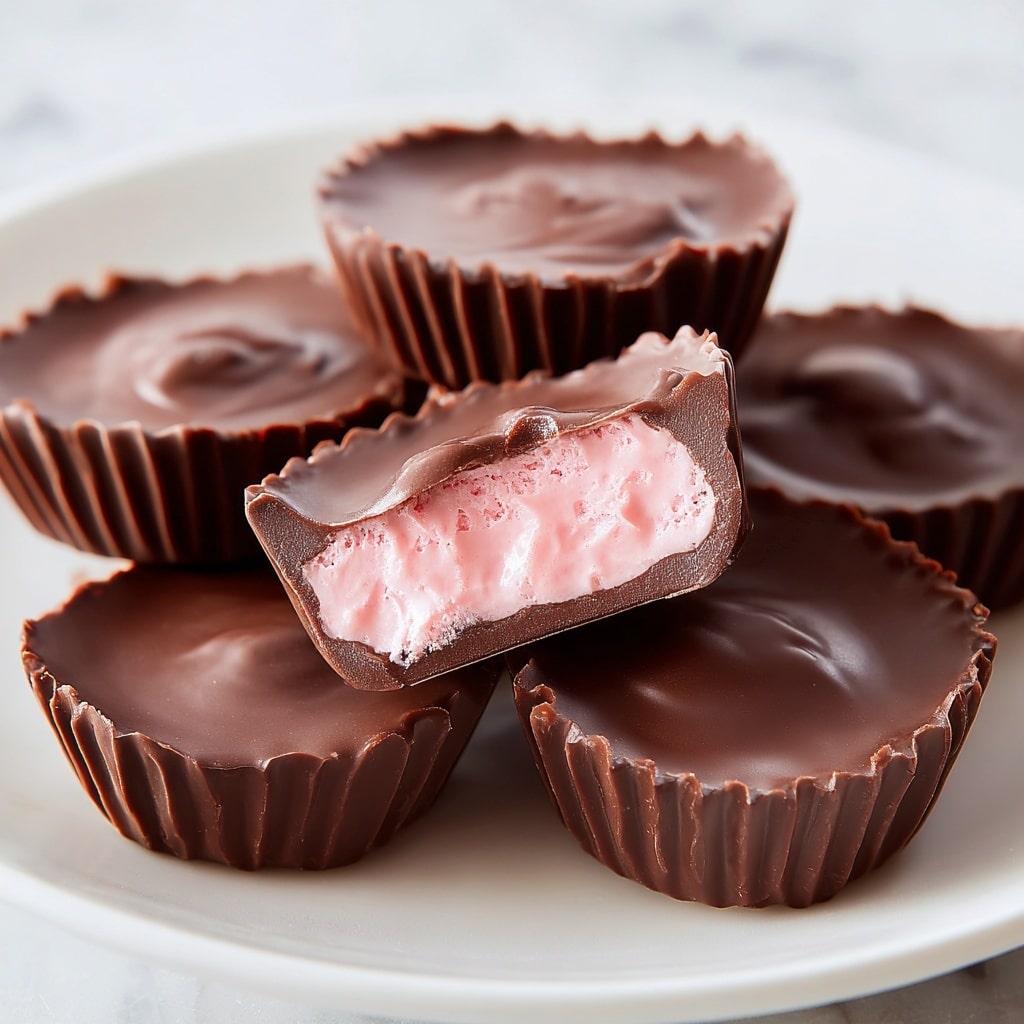 Strawberry Cream Chocolate Bites Recipe - Recipe Image