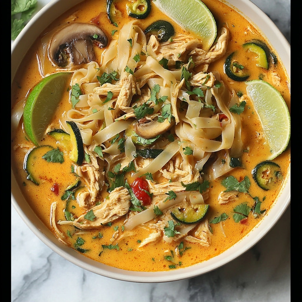 Easy Thai Chicken Curry Soup Recipe - Recipe Image