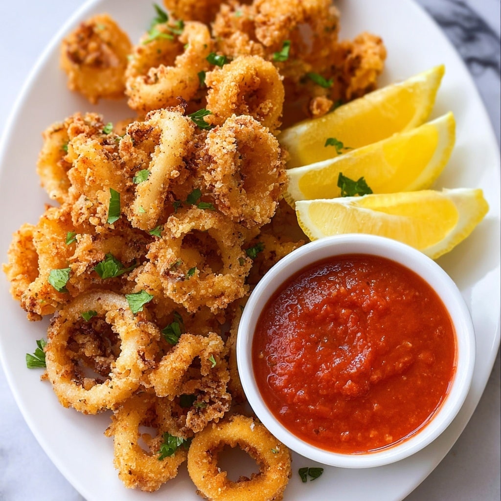 Crispy Fried Calamari Recipe - Recipe Image
