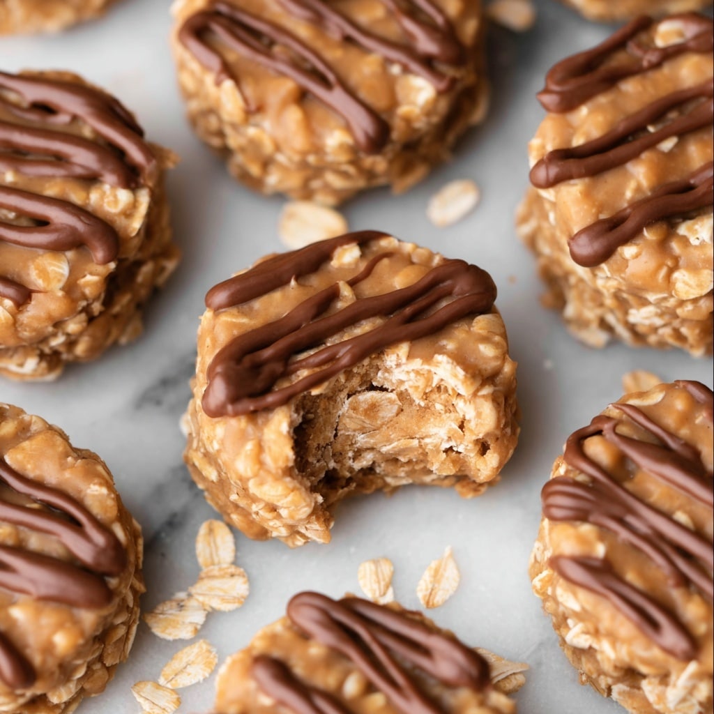 No-Bake Peanut Butter Oatmeal Cookies Recipe - Recipe Image