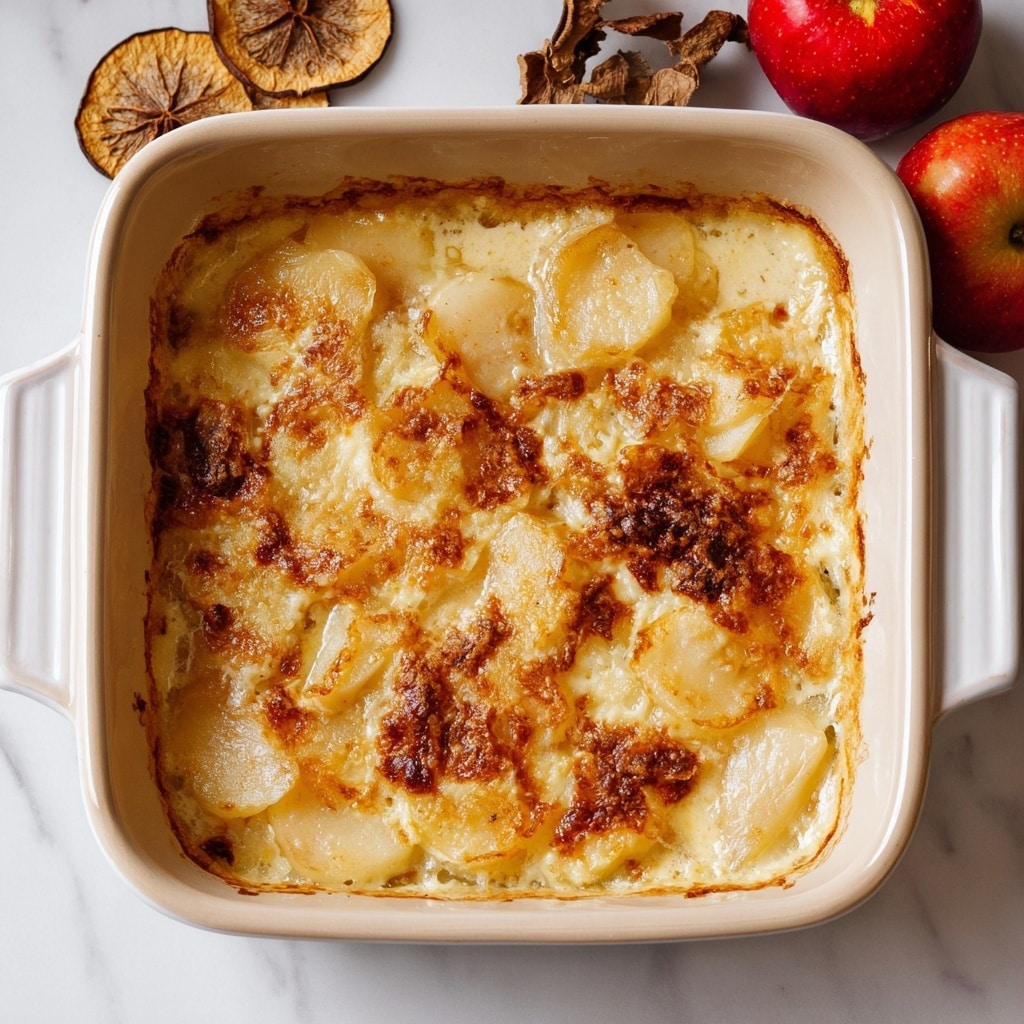 Old-Fashioned Baked Apple Cheese Casserole Recipe - Recipe Image