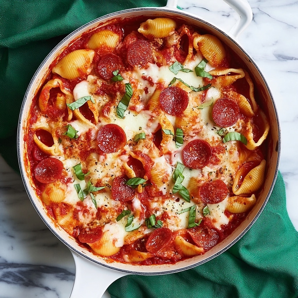 Cheesy Pepperoni Pasta Bake Recipe - Recipe Image