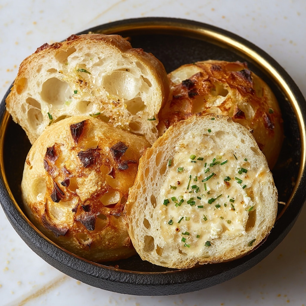 Light and Fluffy Garlic Butter Dinner Rolls Recipe - Recipe Image