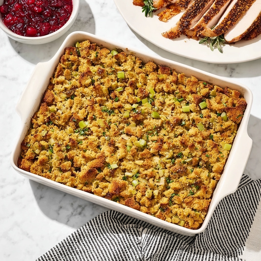 Homemade Cornbread Dressing Recipe - Recipe Image