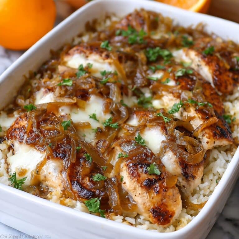 French Onion Chicken & Rice Recipe