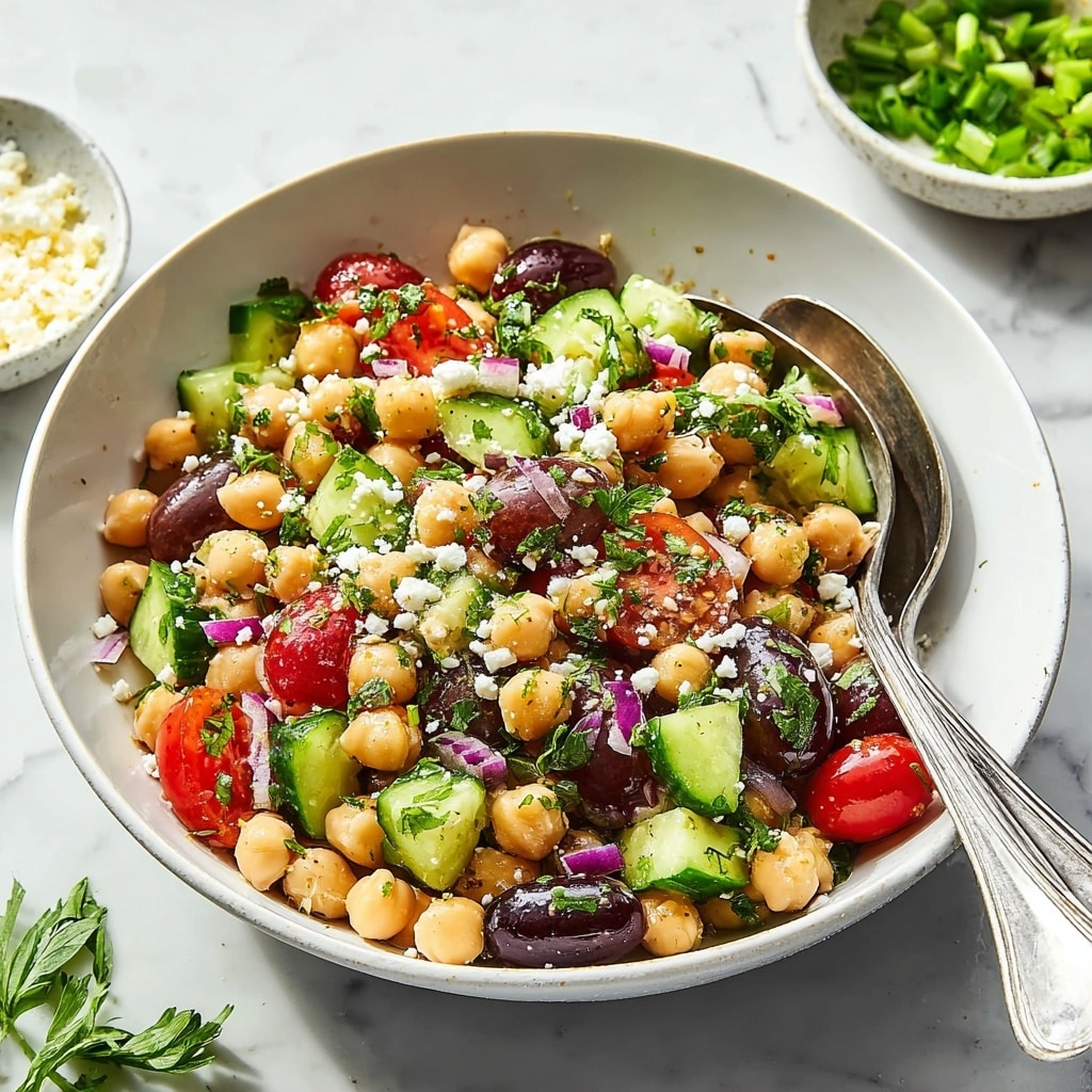 Mediterranean Chickpea Salad Recipe - Recipe Image