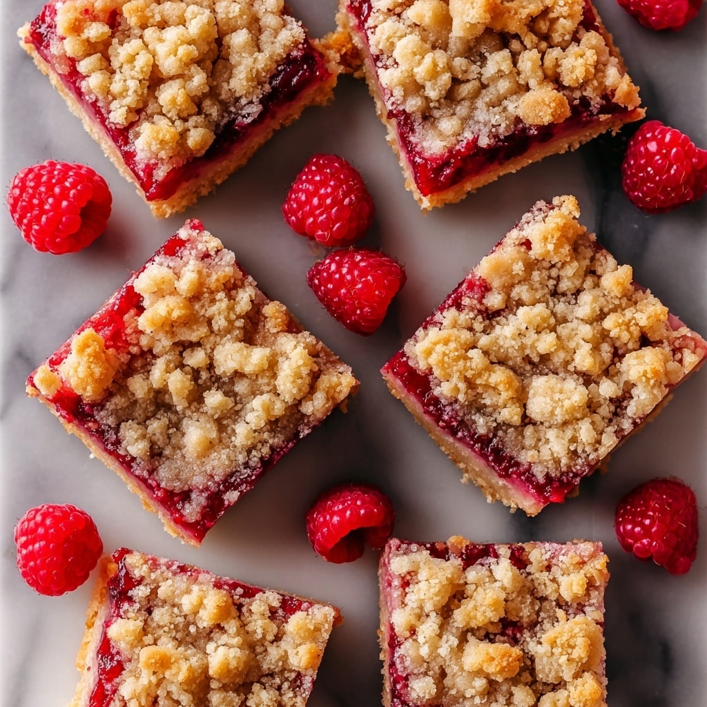 Raspberry Streusel Shortbread Bars Recipe - Recipe Image