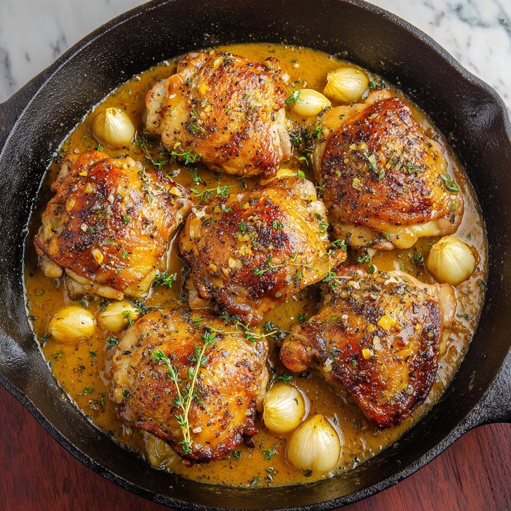 Rustic Roasted Garlic Chicken with Asiago Gravy Recipe