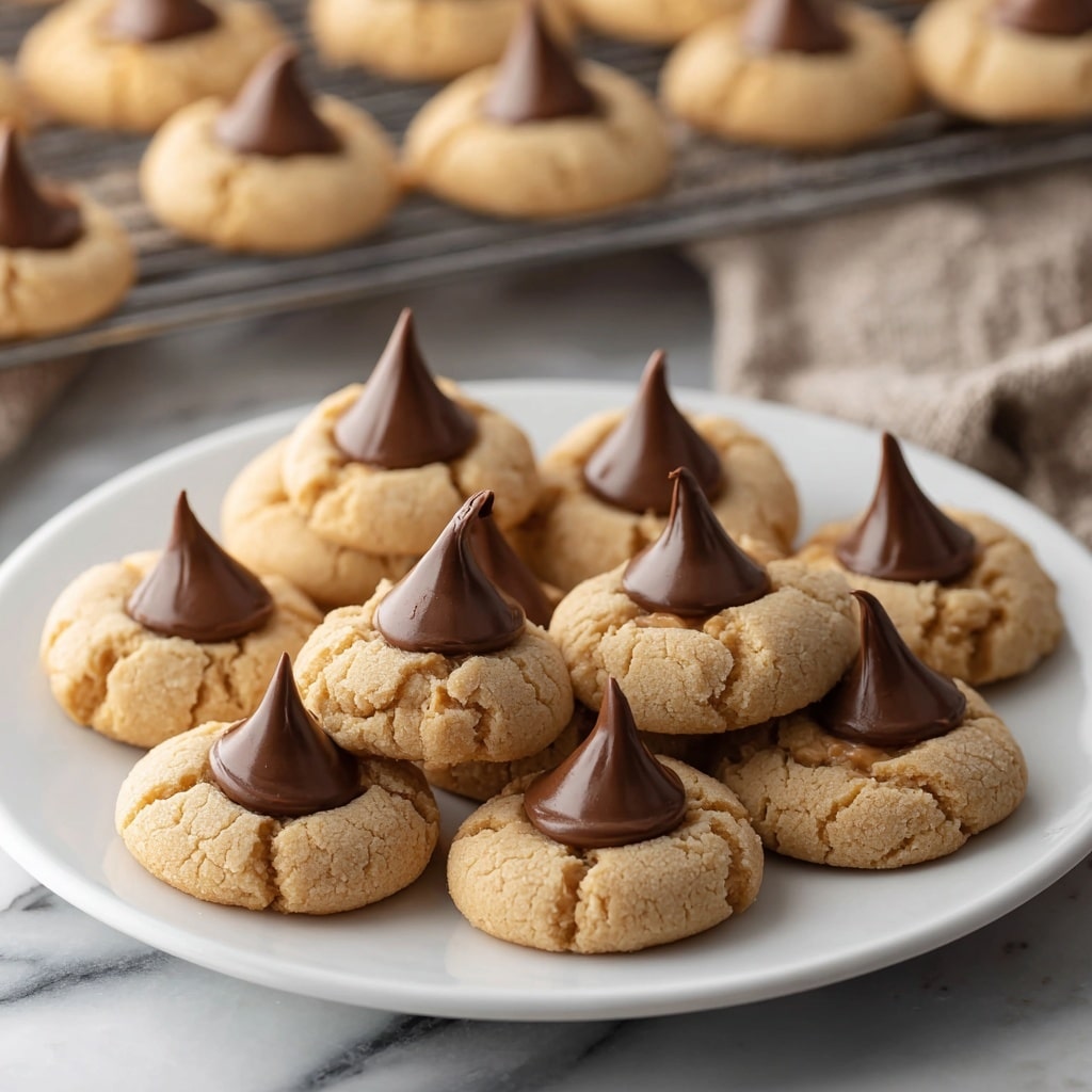 Homemade Peanut Butter Kiss Cookies Recipe - Recipe Image