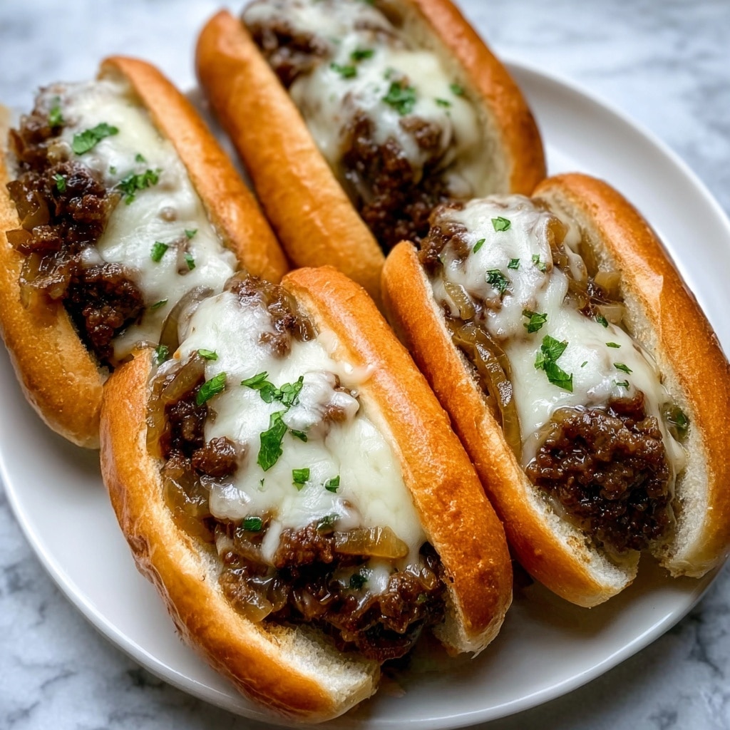 Cheesy French Onion Meatball Subs Recipe - Recipe Image