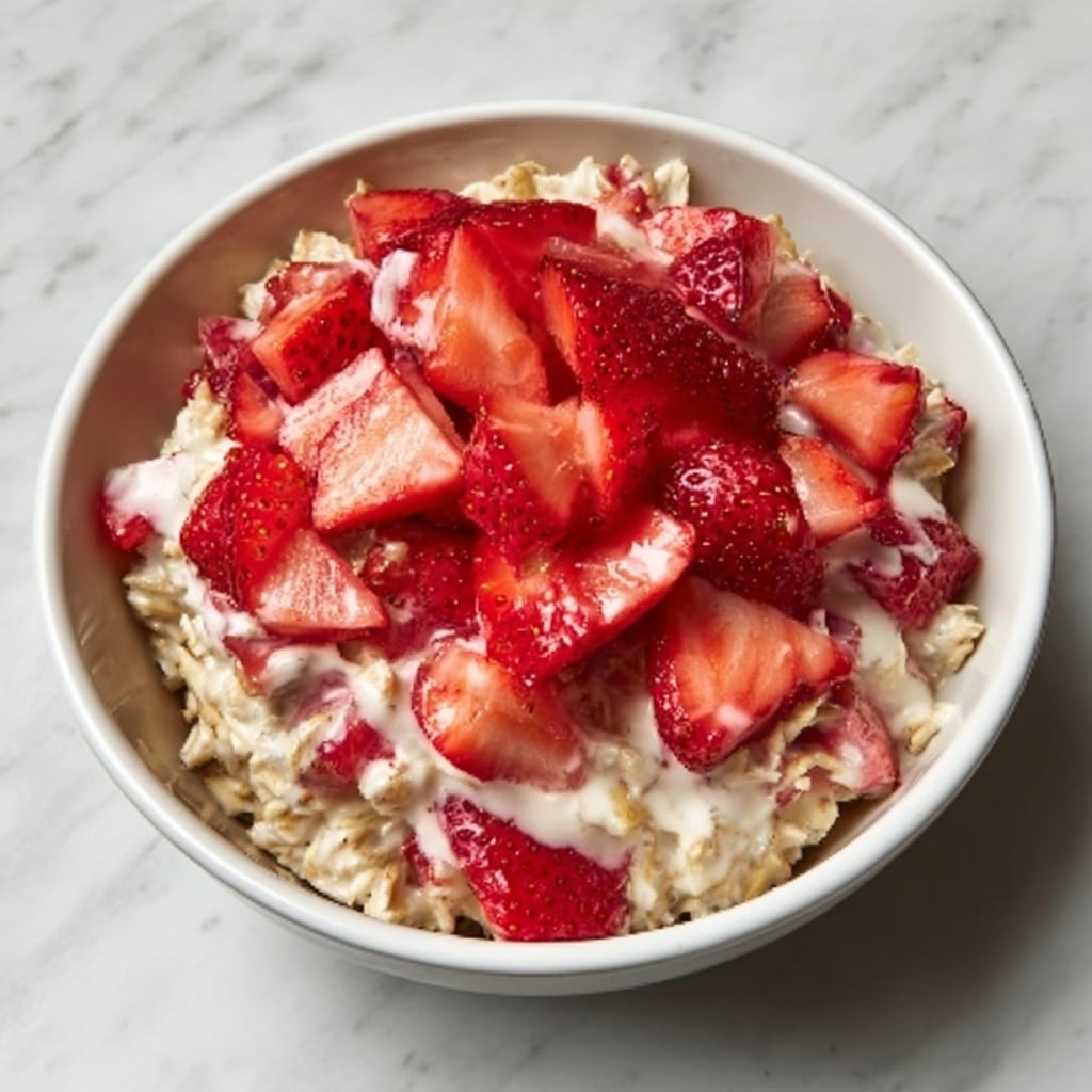 Creamy Rhubarb Overnight Oats – A Healthy Breakfast Recipe - Recipe Image