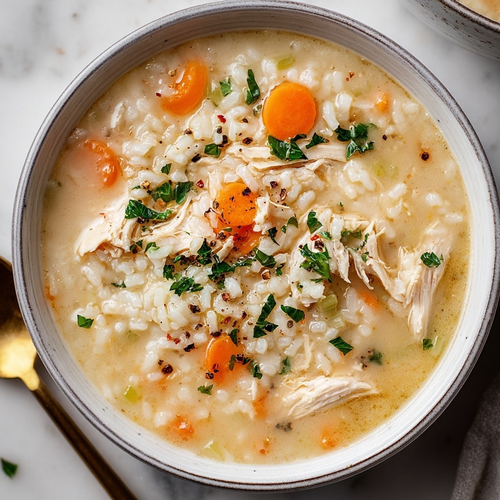 Creamy Chicken and Rice Soup Recipe - Recipe Image