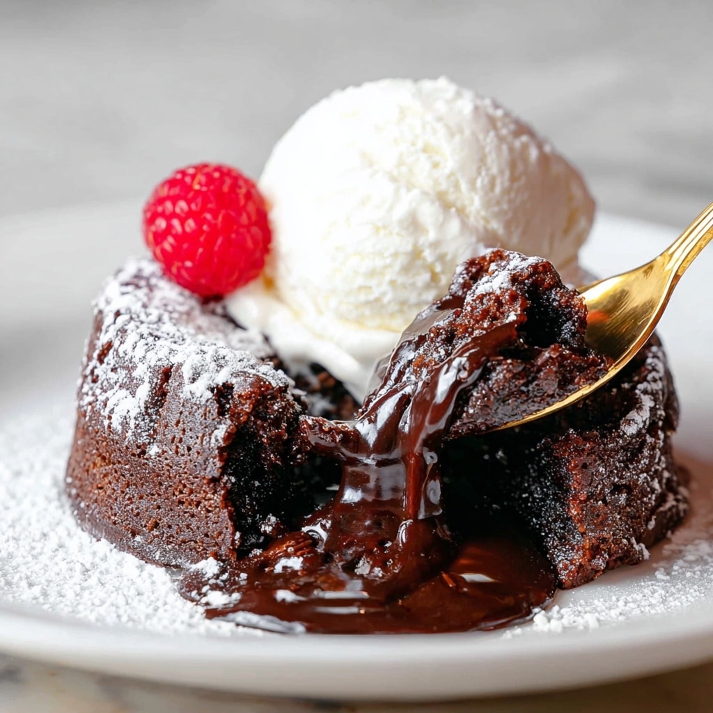 Slow Cooker Chocolate Cake with Hot Fudge and Berries Recipe - Recipe Image