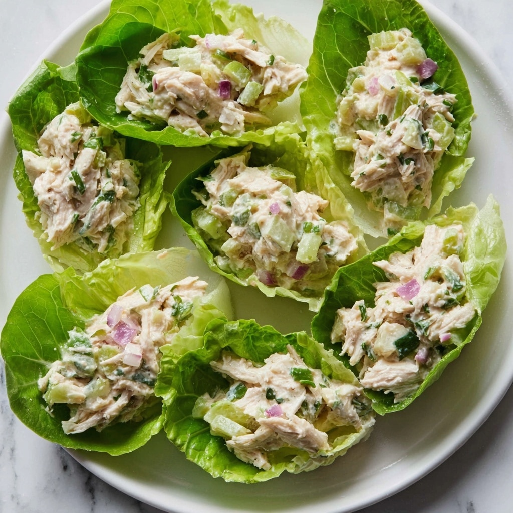 Avocado Chicken Salad Lettuce Wraps Recipe - Recipe Image