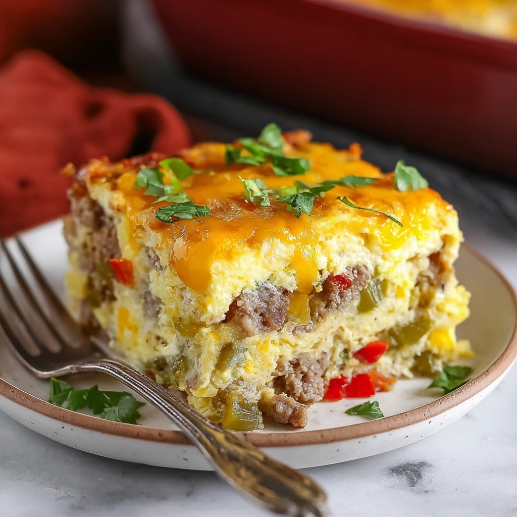 Overnight Slow Cooker Breakfast Casserole Recipe - Recipe Image