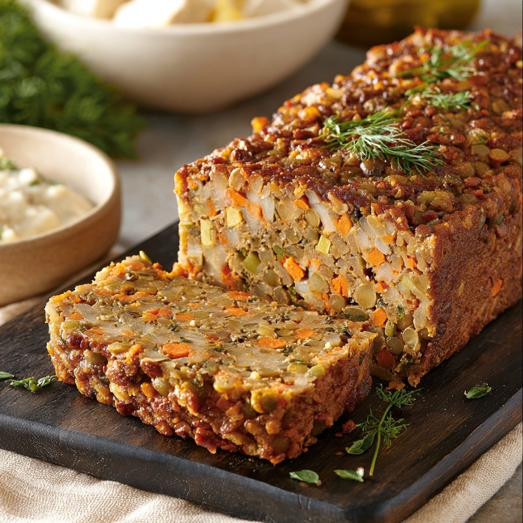 Easy Vegan Lentil Loaf Recipe - Recipe Image