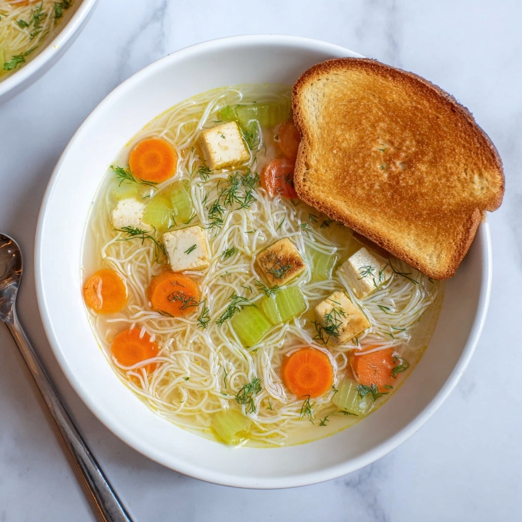 Vegan Chicken Noodle Soup Recipe - Recipe Image