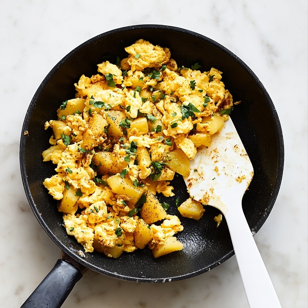 Potato Egg Scramble Recipe - Recipe Image