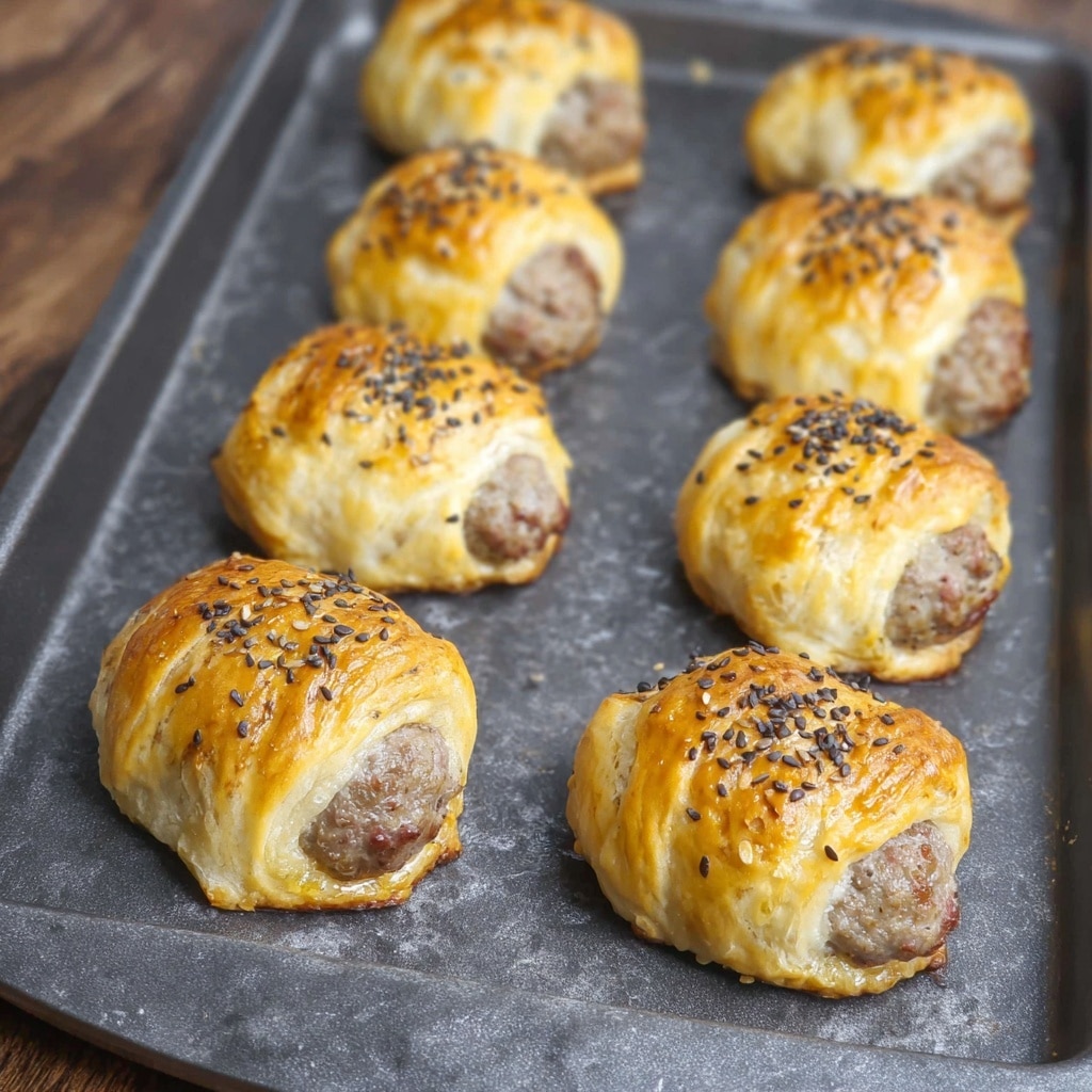 Brats in a Blanket with Cheddar and Everything Bagel Seasoning Recipe - Recipe Image