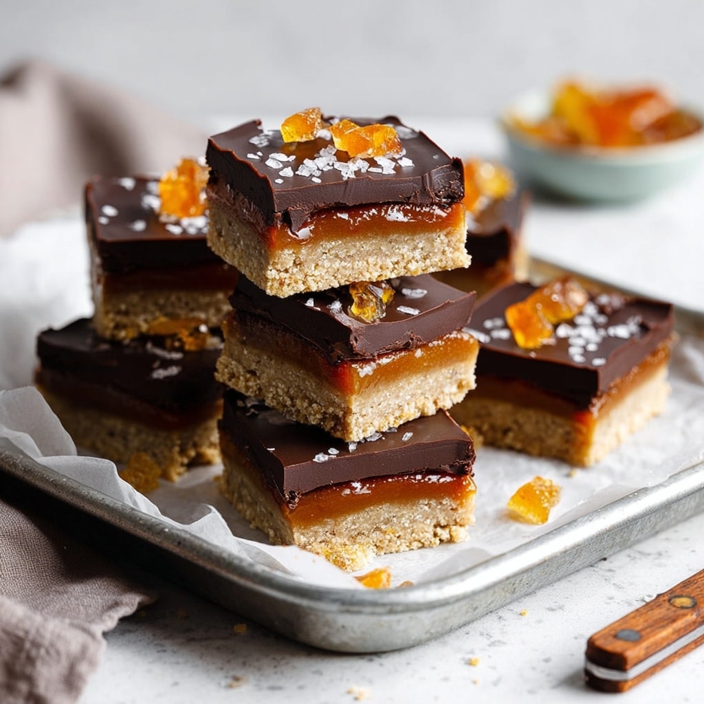 Vegan Toffee Apple Millionaires Shortbread Recipe - Recipe Image