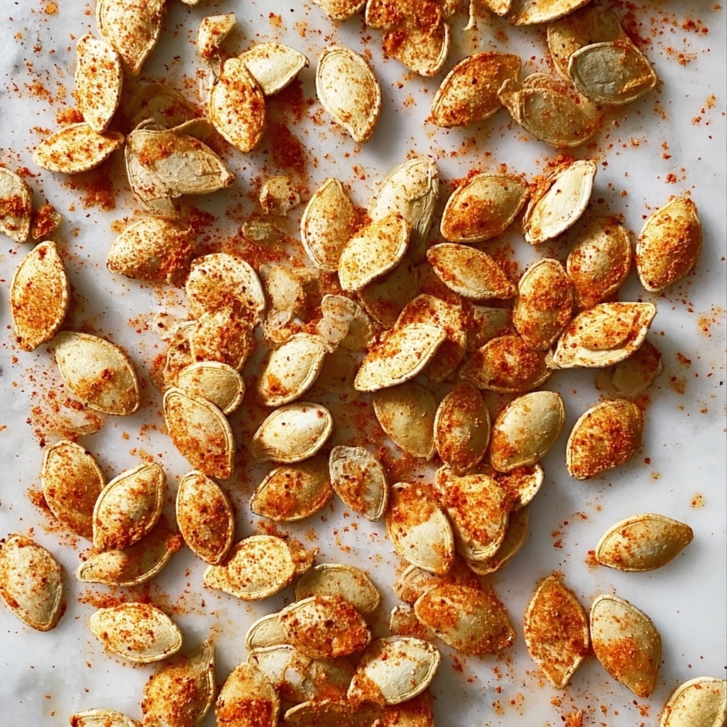 Garlic-Spiced Roasted Pumpkin Seeds Recipe - Recipe Image