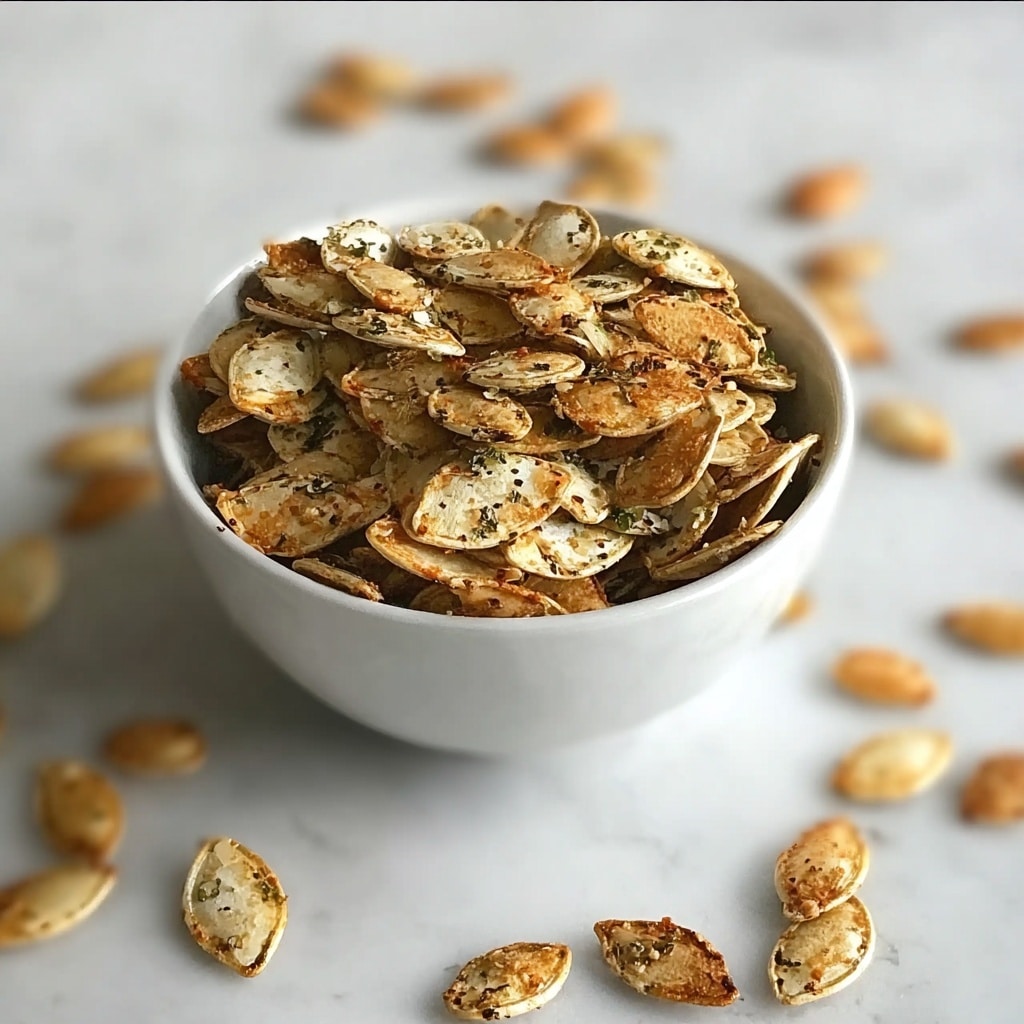 Harissa Spiced Pumpkin Seeds Recipe - Recipe Image