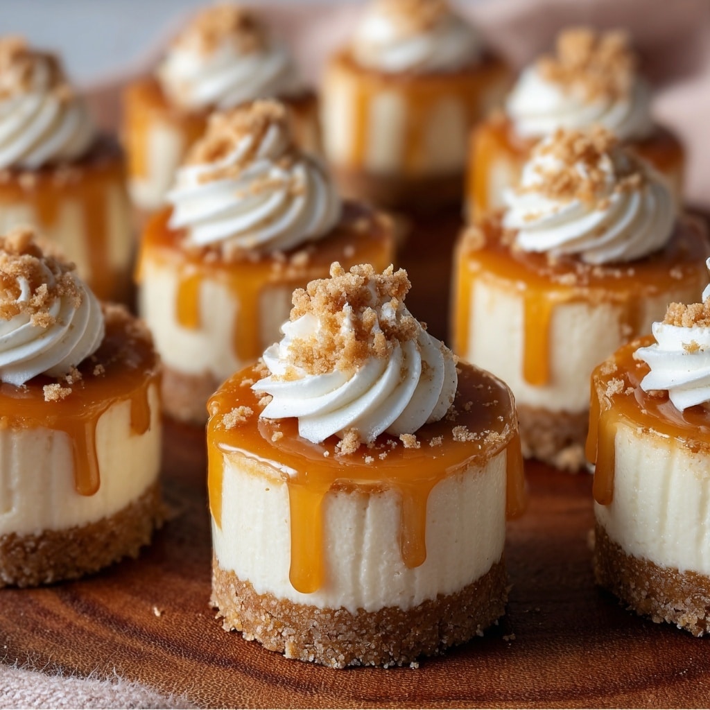 Mini Dulce de Leche Cheesecakes Recipe - Recipe Image