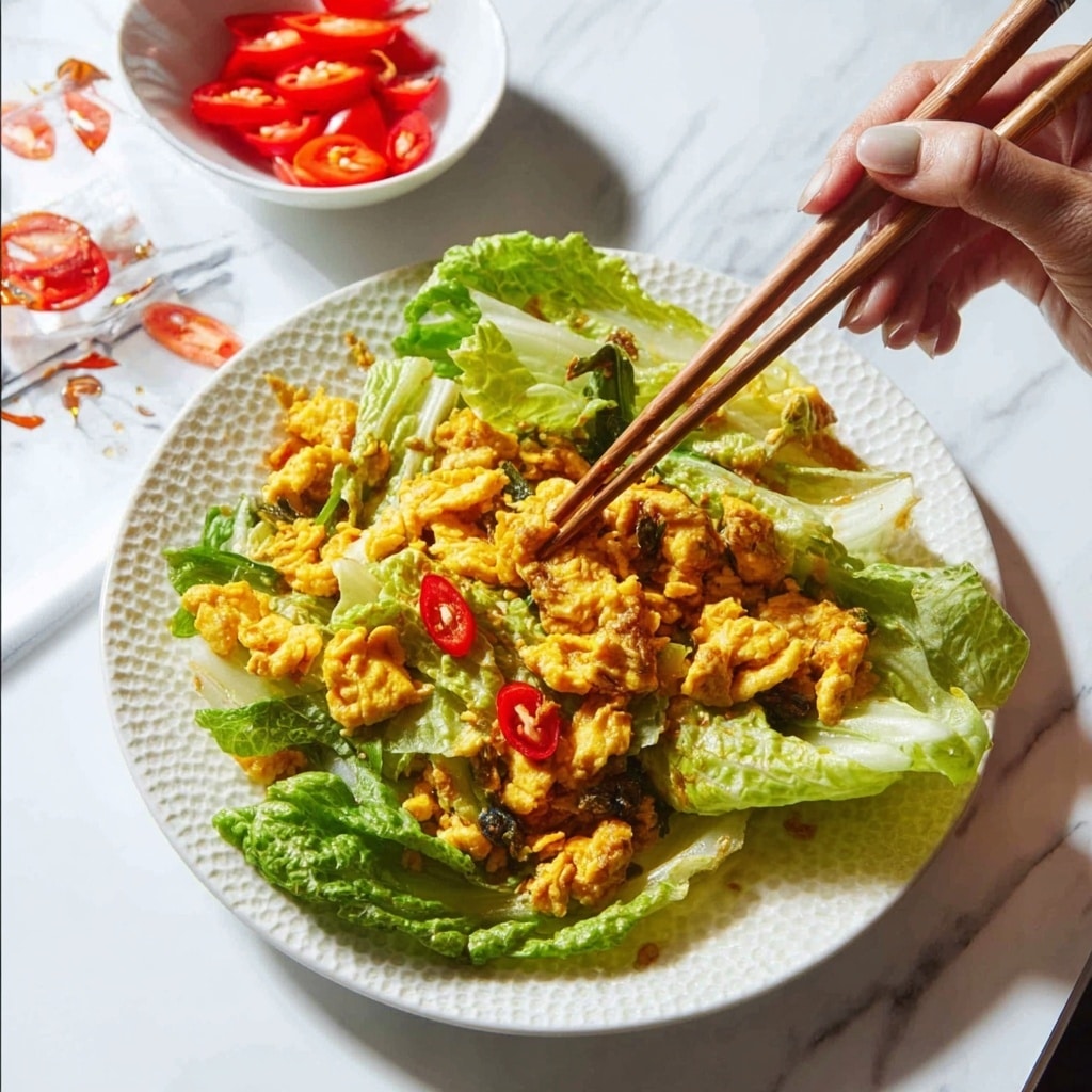 Stir-Fried Cabbage with Egg Recipe - Recipe Image